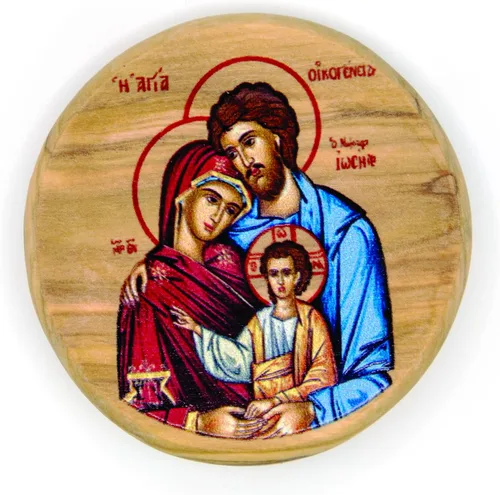 Vista 7 de Arcángel San Miguel, icono católico imán para nevera, madera de olivo, religiosa inspiradora religiosa, imanes de fe de Israel, hogar, cocina