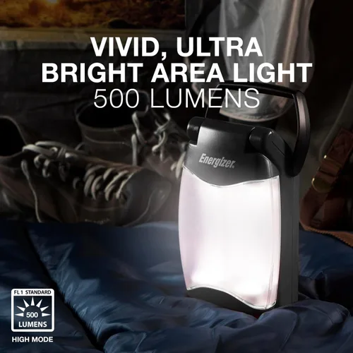 Vista 3 de Energizer Weatheready - Linterna portátil LED plegable, funciona con pilas, resistente al agua, linterna de campamento y luz de emergencia, paquete
