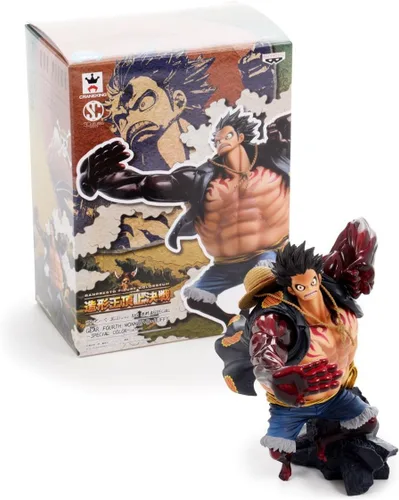 Vista 6 de Banpresto Figura de Monkey D Luffy de una pieza de 6.3 pulgadas, especial SCultures Big Zoukeio, Gear Fourth