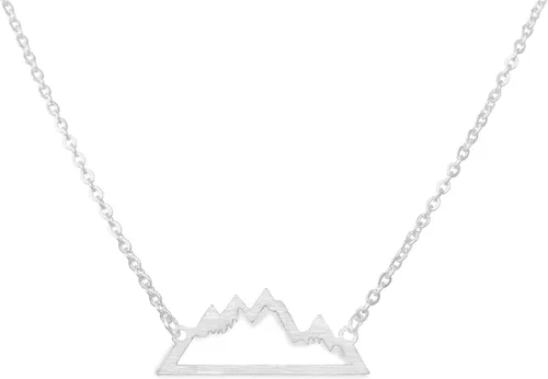 Vista 2 de Altitude Boutique Rocky - Collar de montaña para mujer, amantes de la naturaleza, esquiadores, senderistas (dorado, plata)