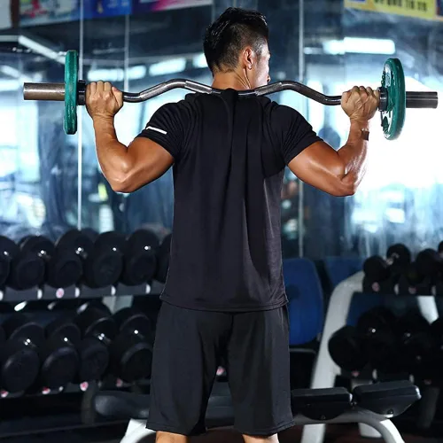 Vista 5 de Paquete de 1 o 3 camisetas de entrenamiento para hombre, camisetas de manga corta que absorben la humedad, camisetas deportivas de manga corta
