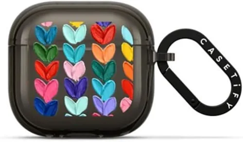 Vista 46 de CASETiFY Impact Airpods Pro (1ª/2ª) - Funda con anillo, color negro