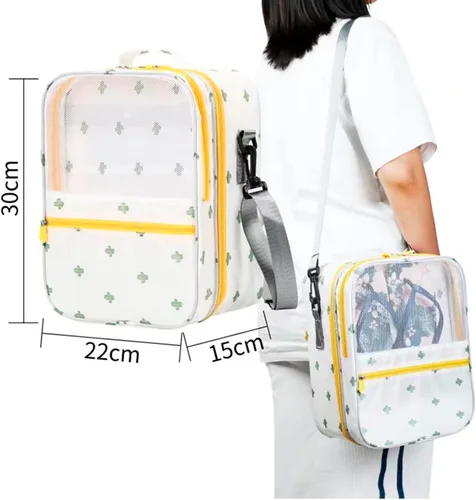 Vista 2 de Li'segarote Bolsas de zapatos para viajes, paquete de 6 bolsas grandes multicolor para zapatos para hombres y mujeres, bolsa organizadora de zapatos
