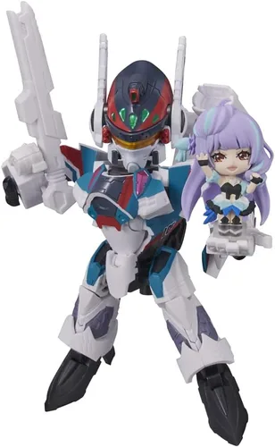 Vista 16 de TAMASHII NATIONS - Macross Frontier - VF-25F Messiah Valkyrie (Uso Alto) con Sheryl, Bandai Spirits Tiny Session Figura de acción