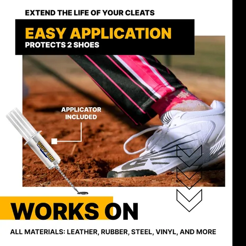 Vista 3 de Pro Cleat Saver Adhesive, Softball & Baseball Cleat Cover Toe Protectors Shoes & Cleats - Waterproof Protective Layer & Shoe
