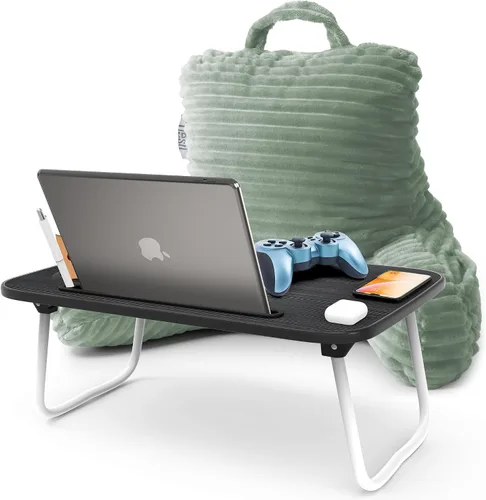 Vista 46 de Nestl Almohada de lectura para niños y adolescentes con espuma viscoelástica triturada, almohadas de respaldo de felpa de corte lujoso para leer