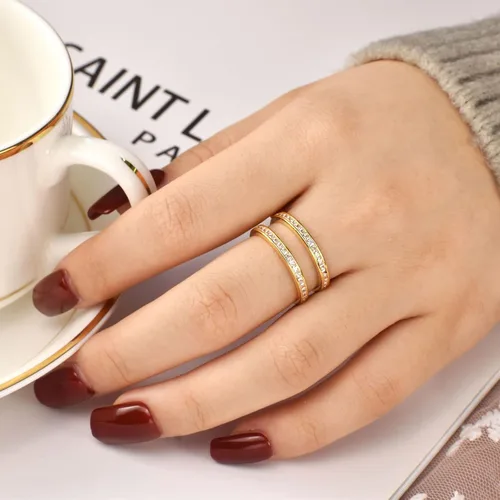 Vista 3 de Wuziwen Anillo realzador vintage de princesa para mujer, plata de ley 925 AAAAA CZ