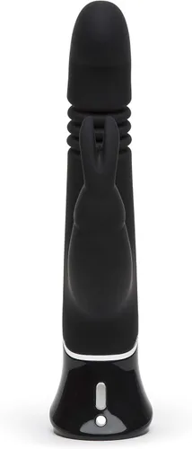 Vista 2 de Fifty Shades of Grey Greedy Girl - Vibrador de empuje de conejo – Vibrador de empuje de silicona de 4.5 pulgadas para mujeres – Juguete sexual