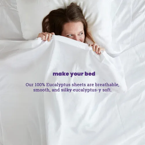 Vista 5 de Sheets & Giggles es ropa de cama. Lyocell Juego de sábanas de eucalipto, nuestras sábanas son naturalmente más suaves, más transpirables, más Gris