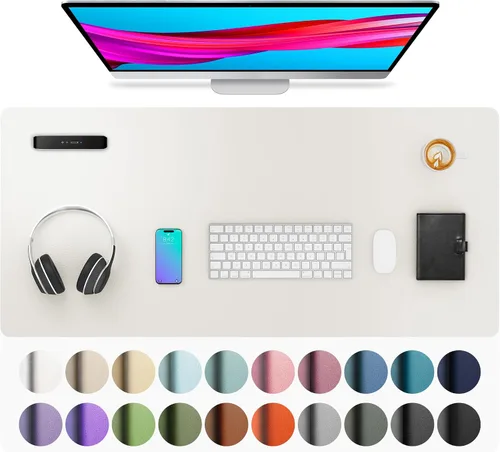 Vista 147 de Aothia - Protector de escritorio de cuero sintético grande, base antideslizante para mouse y superficie para escribir, impermeable, fácil de Agua
