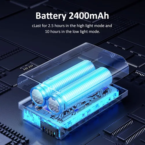 Vista 9 de 2 luces de tienda de campaña recargables 2400mAh LED luz de camping, IPX5 impermeable para camping, al aire libre, corte de energía