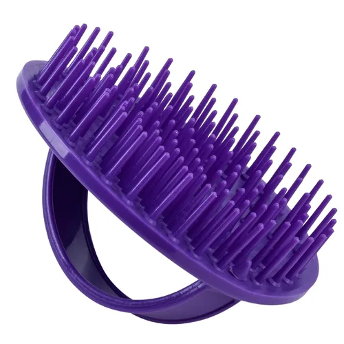 Vista 9 de Denman Cepillo desenredante para cabello rizado y masajeador de cuero cabelludo D6 - Cepillo alisador de cabello Negro