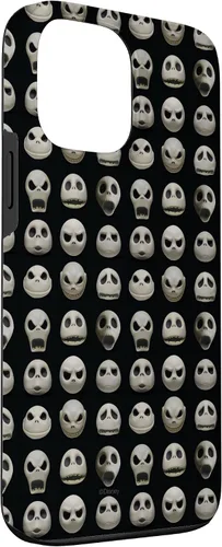Vista 3 de Funda negra para iPhone 13 Pro Max Disney The Nightmare Before Christmas Jack Expressions