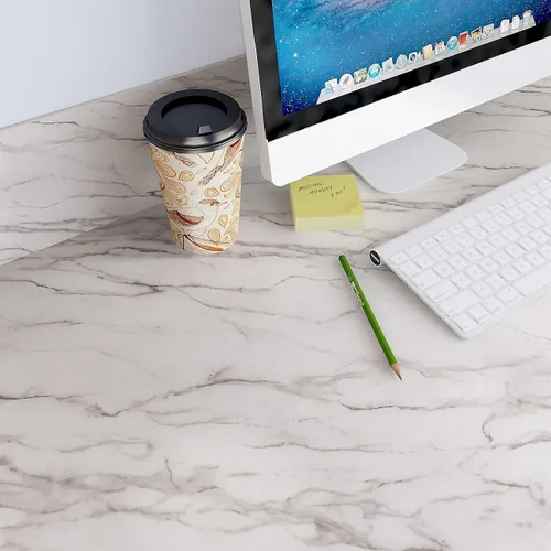Vista 5 de Decotalk Papel de contacto de mármol para encimeras, papel de contacto para encimeras, papel tapiz de mármol blanco para encimeras, cubierta