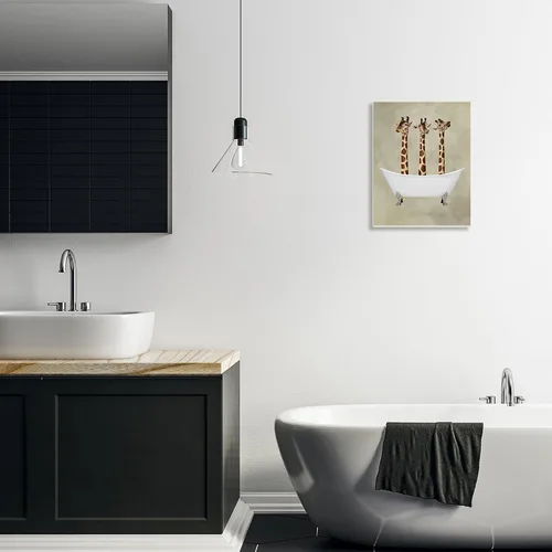 Vista 45 de Jabón de toallas de baño con diseño de conejo para bebé, placa de pared de Sin marco
