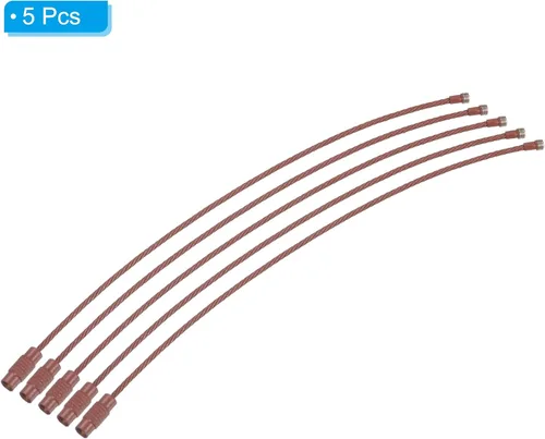 Vista 85 de PATIKIL Llavero de alambre Cables de acero titanio Llavero Loop para senderismo al aire libre
