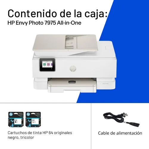 Vista 9 de HP Envy Photo 7975 Impresora fotográfica inalámbrica de inyección de tinta a color, imprimir, escanear, copiar, fácil configuración, impresión