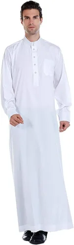 Vista 21 de Ropa musulmana para hombre, bata de caftán duradera, vestido largo de Dubai, ropa étnica, 1 bata suave