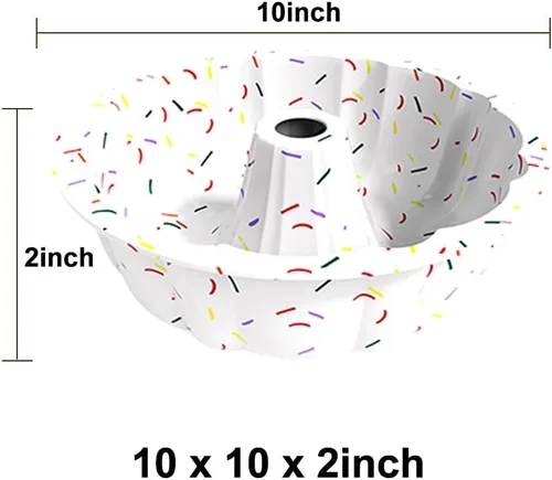 Vista 5 de saphe Molde de silicona para tartas, moldes de silicona para tartas, utensilios para hornear antiadherentes de 10 pulgadas para gelatina, gelatina