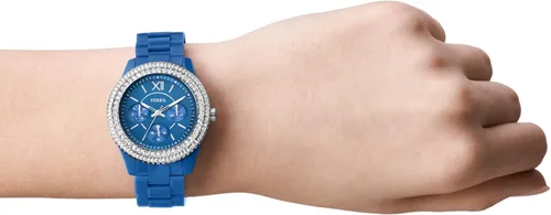 Vista 4 de Fossil Stella Quartz - Reloj cronógrafo de acero inoxidable para mujer