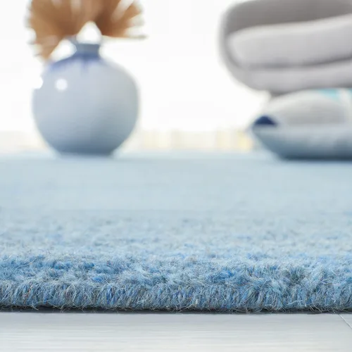 Vista 3 de SAFAVIEH Himalaya Collection - Alfombra decorativa, 2 x 3 pies, color azul, lana hecha a mano, ideal para zonas de alto tráfico en entrada, sala