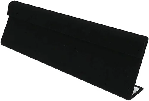 Vista 2 de DBM IMPORTS - Soporte de exhibición para 10 pendientes, 6 pares de joyas, terciopelo negro, rectangular, para exhibición minorista