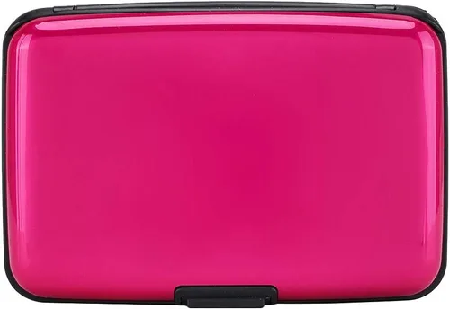 Vista 12 de ELFISH Protector de tarjeta de crédito con bloqueo RFID, funda de aluminio para identificación, tarjeteros rígidos, cartera de metal para hombres
