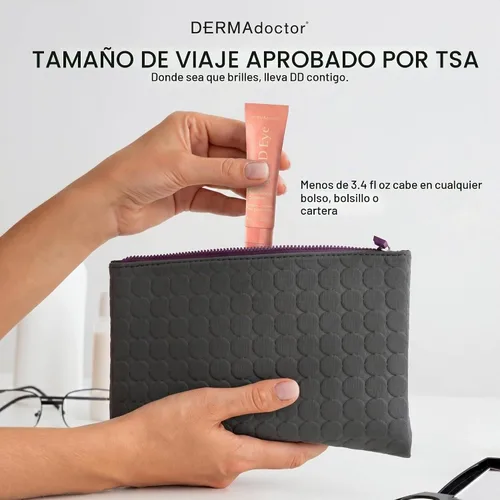 Vista 9 de DERMAdoctor Crema de ojos con cafeína para ojeras e hinchazón, SPF 30, 0.5 onzas