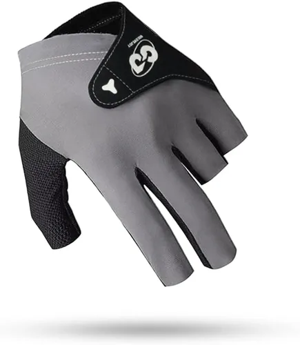 Vista 10 de Guantes de billar para mano izquierda 3 dedos, guante de piscina Negro