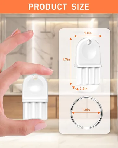 Vista 2 de 5 llaves dispensadoras de toallas de papel, llaves dispensadoras universales de papel higiénico, llave de plástico duro para dispensador de papel