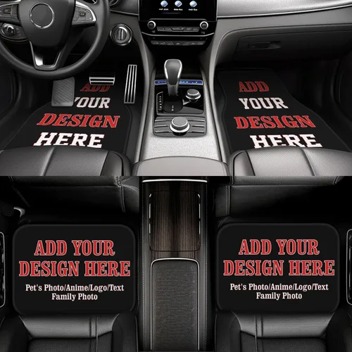 Vista 6 de Tapetes Personalizados para Automóvil 4 Piezas Tapetes de Piso Personalizados para Automóviles SUV Sedán Camión Camioneta Tapetes de Piso