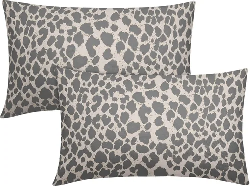 Vista 27 de Juego de 2 fundas de almohada de 16 x 16 pulgadas con estampado de leopardo, diseño de leopardo, con cremallera, decoración del hogar para sofá