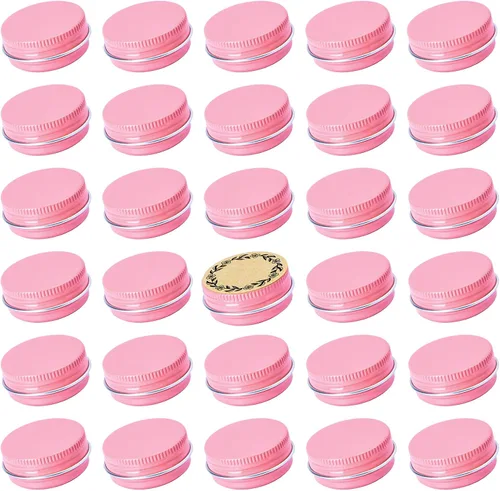 Vista 17 de Latas de aluminio con tapa de rosca plateada de 0.5 oz (0.5 fl oz) con Plata
