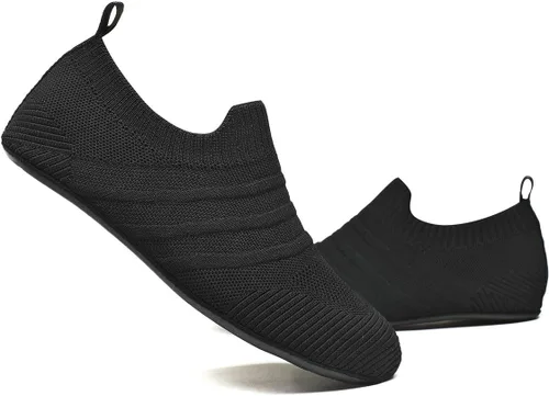 Vista 5 de Pantuflas ligeras de agarre para interiores y mujeres, antideslizantes, para hacer ejercicio en casa, yoga, para hombres y mujeres