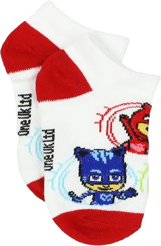 Vista 5 de PJ Masks Paquete múltiple de calcetines para niños y niñas pequeños (pequeño, blanco héroe), Hero BlancoMulti, S
