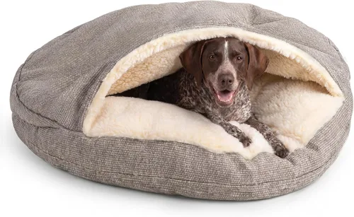 Vista 63 de Snoozer Cama de lujo de microsuede acogedora estilo cueva para mascotas, pequeña, antracita For small sized pets, Removable washable cover