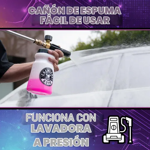 Vista 2 de Chemical Guys, Adjustable Foam Cannon for Pressure Washers, 32 oz