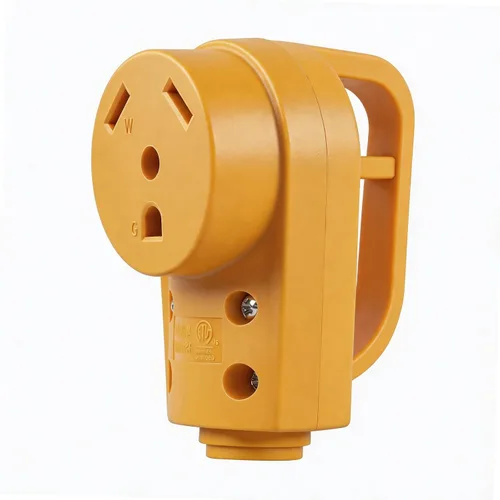 Vista 19 de Enchufe macho de repuesto para autocaravana 30A, TT-30P para cable Negro