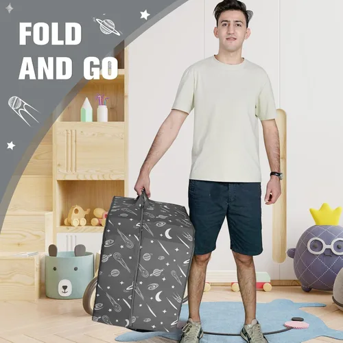 Vista 6 de JOYWOO Cama de suelo para niños pequeños, cama de viaje para niños de 3 a 6 años, camas plegables portátiles para niños pequeños, para el hogar