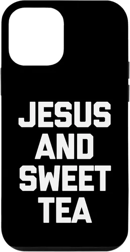 Vista 12 de iPhone 14 Jesus & Sweet Tea - Divertida funda de Jesús religioso cristiano católico
