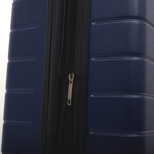 Vista 7 de Wrangler - Juego de piezas de equipaje inteligente con portavasos y puerto USB, Azul marino