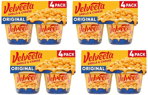 Vista 10 de Velveeta - pasta de caracol y salsa de queso original para microondas (paquete de 4 unidades, tazas de 2.39 onzas)