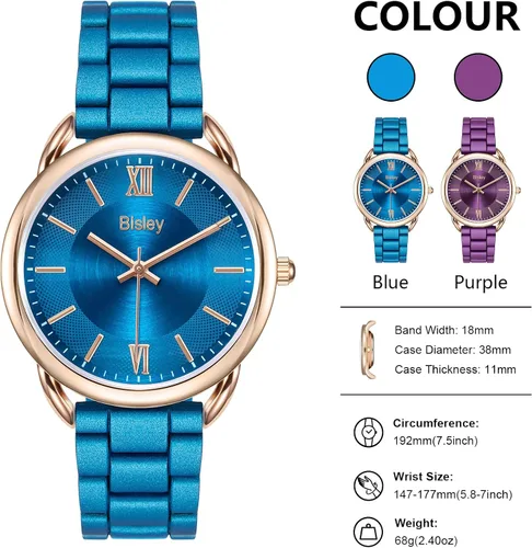 Vista 2 de Reloj de pulsera de metal para mujer