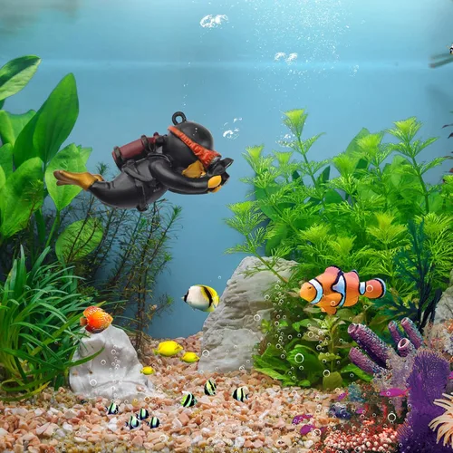 Vista 9 de onesimcr Decoraciones flotantes para peceras, decoraciones de acuario, encantadoras decoraciones de pecera, dispositivo flotante, accesorios