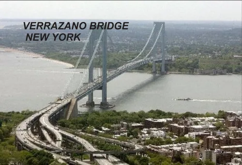 Vista 2 de Imanes de nevera para nevera de Nueva York USA Estados Unidos (1 pieza, Estilo: Puente de Brooklyn # C7)