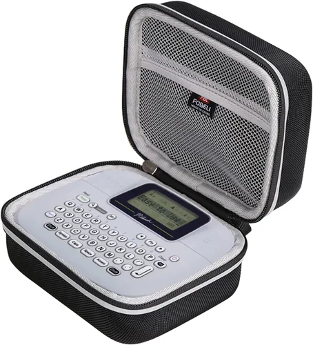 Vista 2 de FBLFOBELI Estuche de almacenamiento duro para Brother P-Touch PTM95/PT90/PT45M Handy Label Maker (solo la caja) (negro) Hard EVA Shell, Shockproof
