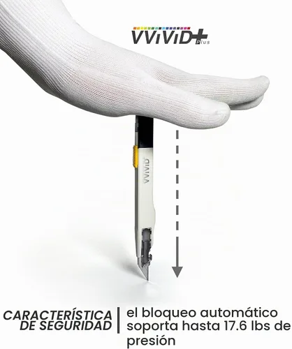 Vista 8 de VViViD + Cuchilla utilitaria multiusos balanceada de precisión retráctil premium (1 pieza)