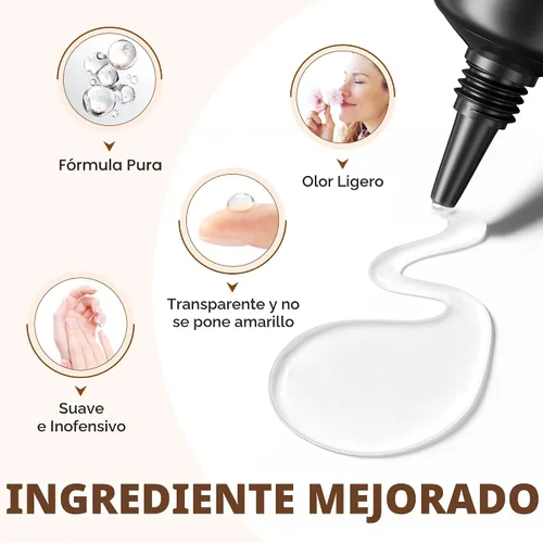 Vista 6 de UNA GELLA - Pegamento para uñas súper fuerte, 2 unidades de 0.3 fl oz, semisólido