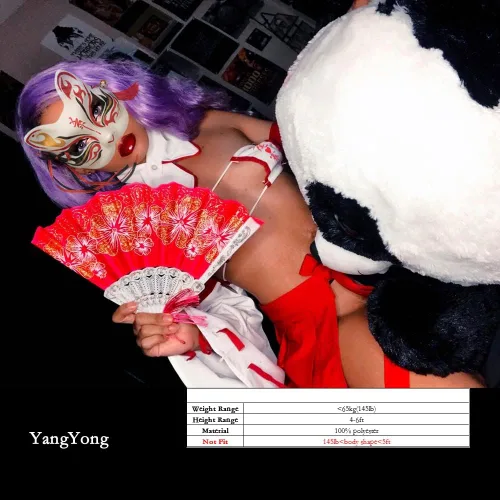 Vista 2 de YangYong Disfraz de kimono sexy para niña pequeña traje de bata de anime japonés para fiestas de damas pequeñas luna de miel club nocturno