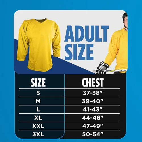 Vista 2 de Sports Unlimited Hockey Jersey, Adult and Youth Hockey Practice Jerseys Negro